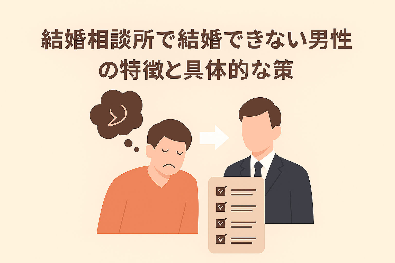 結婚相談所で結婚できない男性の特徴と3つの具体的な対策