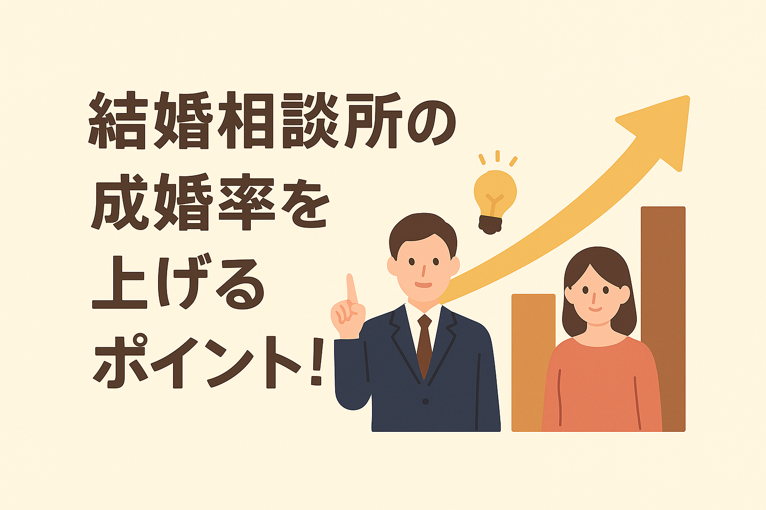 結婚相談所の成婚率を上げる3つのポイント！
