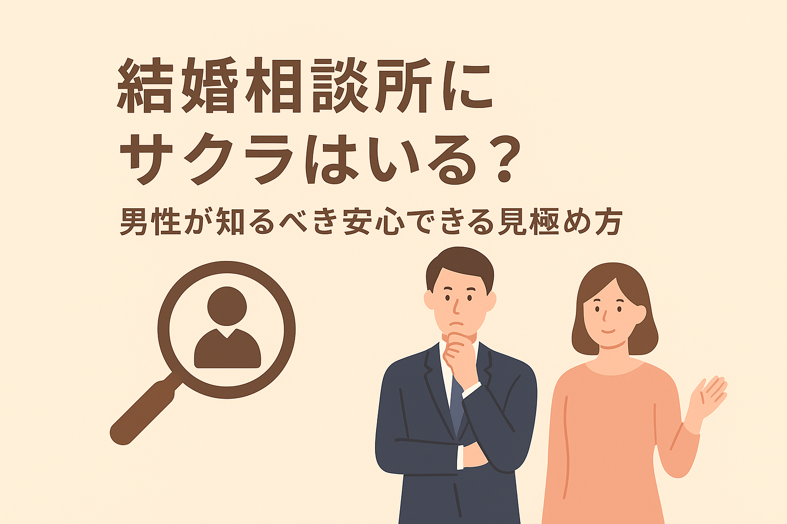 結婚相談所にサクラはいる？男性が知るべき安心できる見極め方