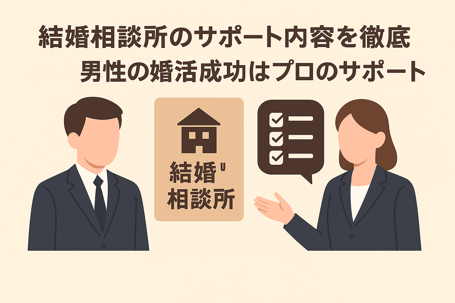 結婚相談所のサポート内容を徹底解説！男性の婚活成功はプロのサポートが鍵