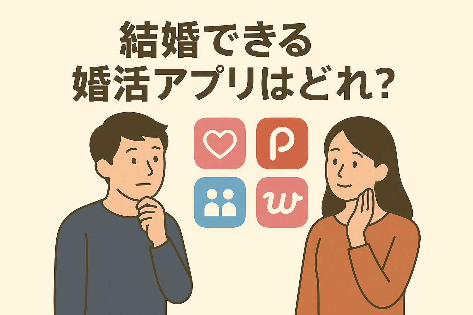 結婚できる婚活アプリはどれ？男性目線で徹底分析