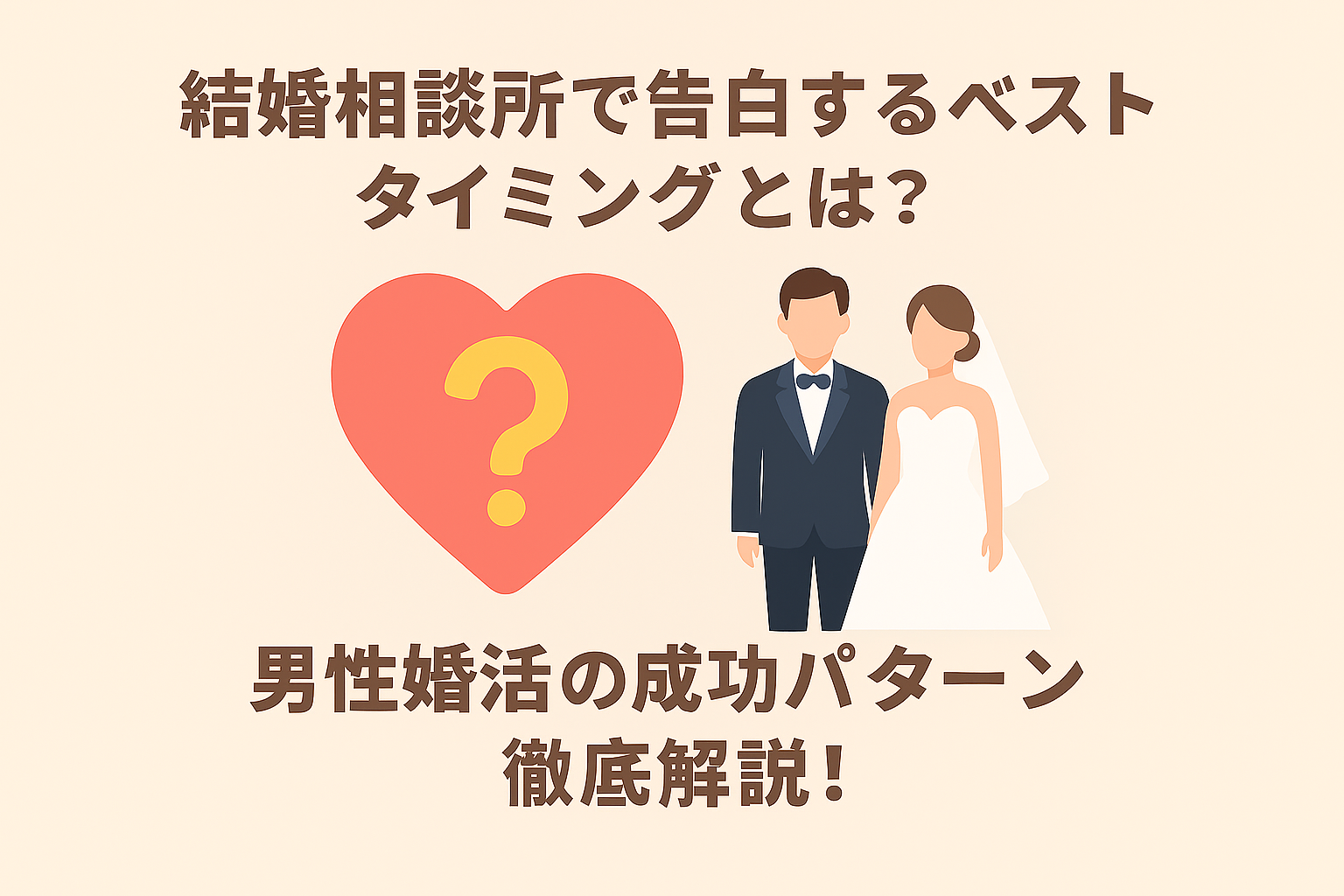 結婚相談所で告白するベストタイミングとは？男性婚活の成功パターン徹底解説！