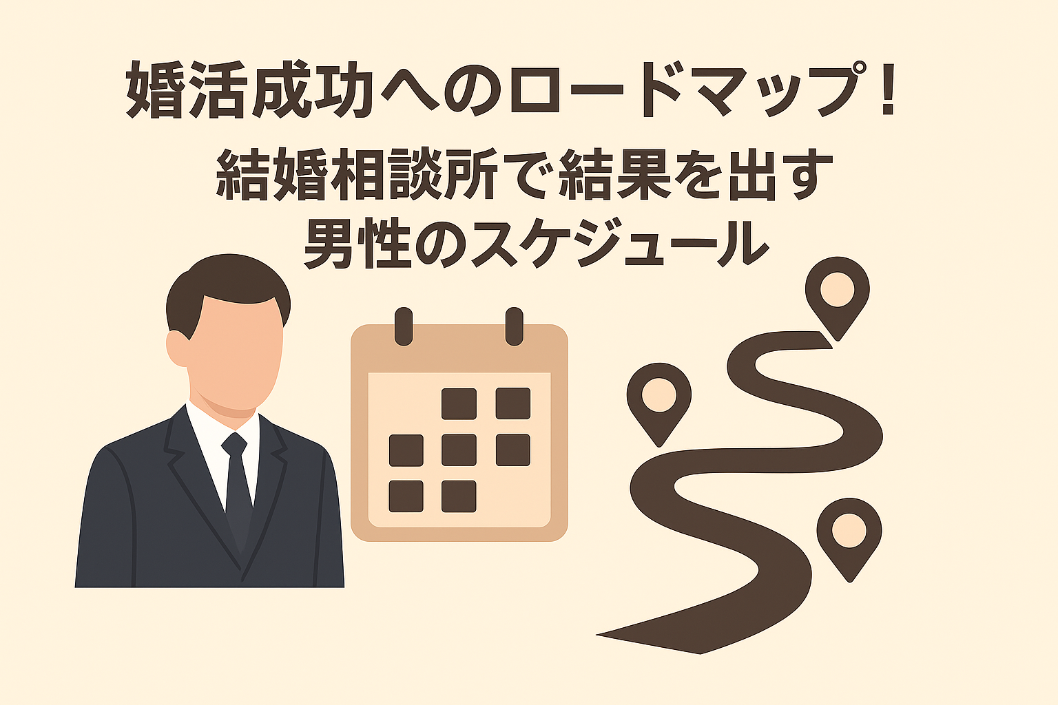 婚活成功へのロードマップ！結婚相談所で結果を出す男性のスケジュール