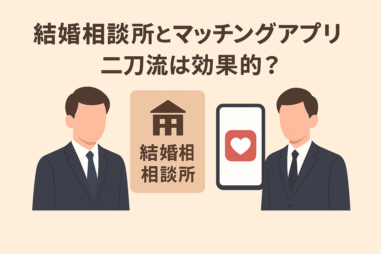 結婚相談所とマッチングアプリの二刀流は効果的？