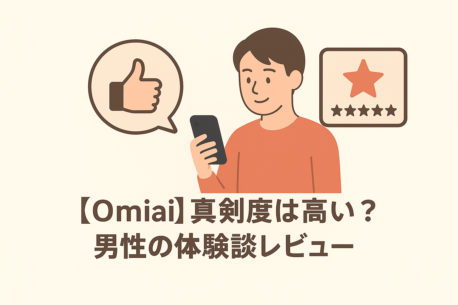 【Omiai】真剣度は高い？男性の体験談レビュー