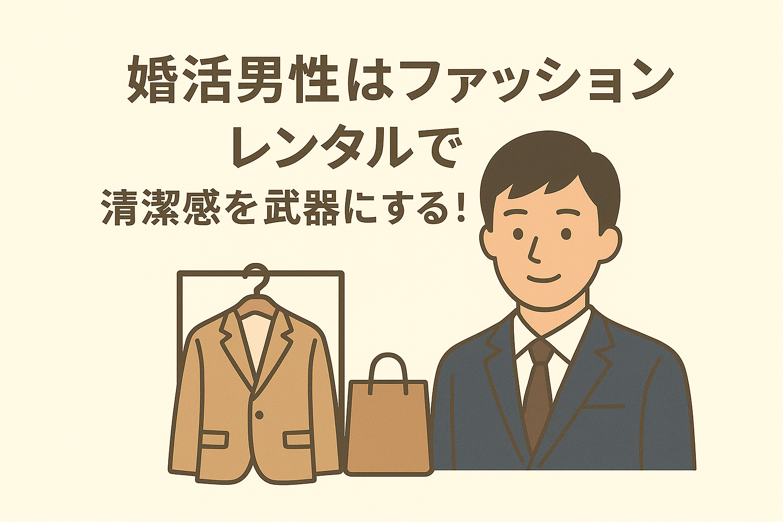 婚活男性はファッションレンタルで清潔感と好印象を手に入れよう！