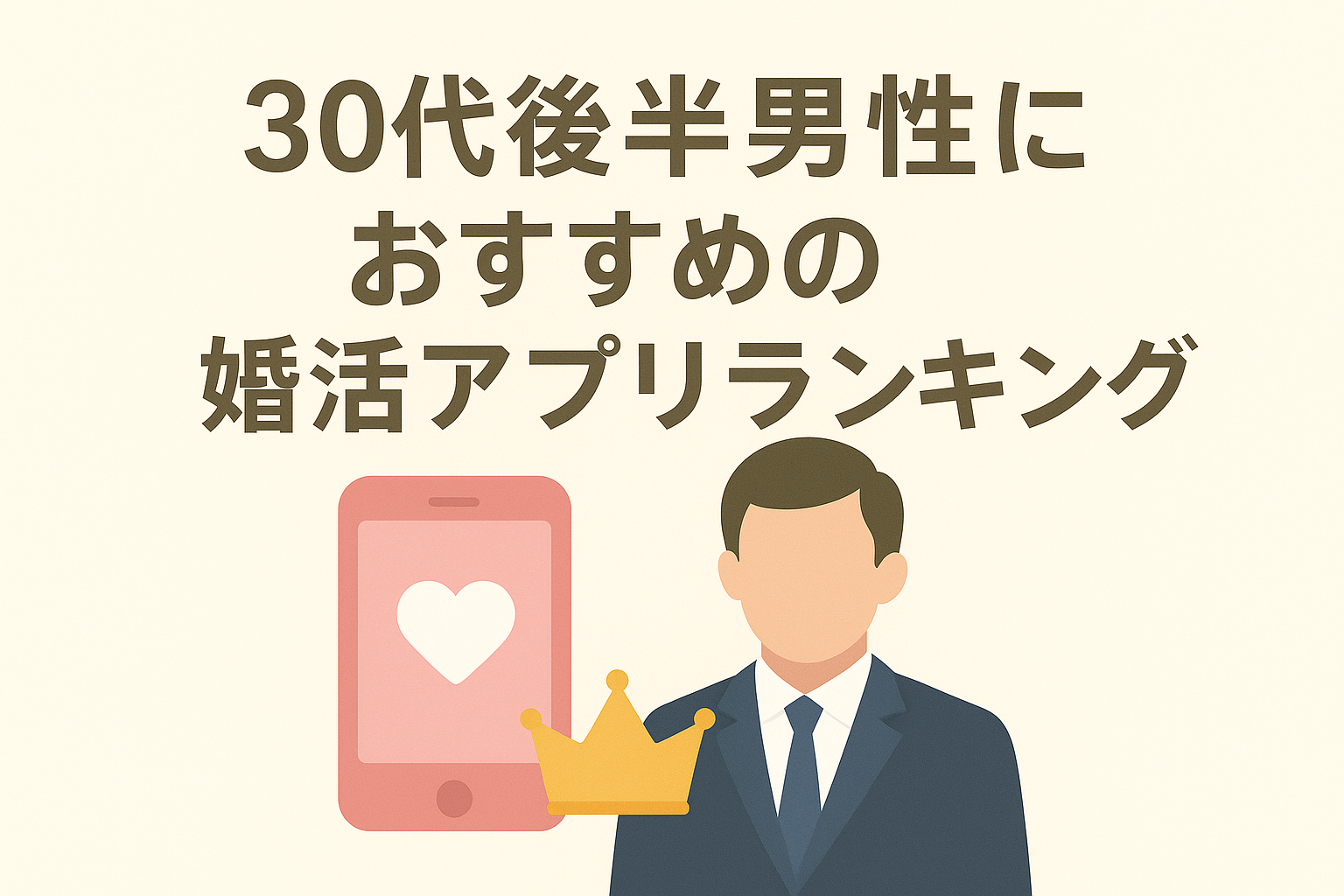 30代後半男性におすすめの婚活アプリランキング
