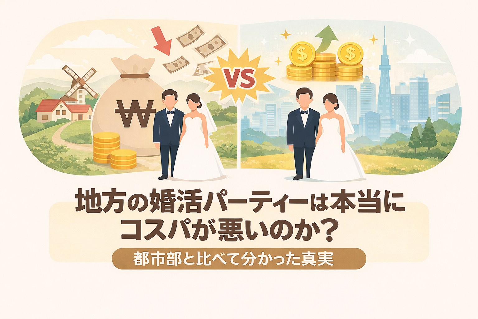 地方の婚活パーティーは本当にコスパが悪いのか？都市部と比較して分かった真実